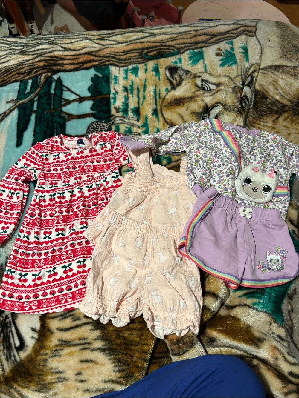 Bundle of 2 two piece sets and a dress